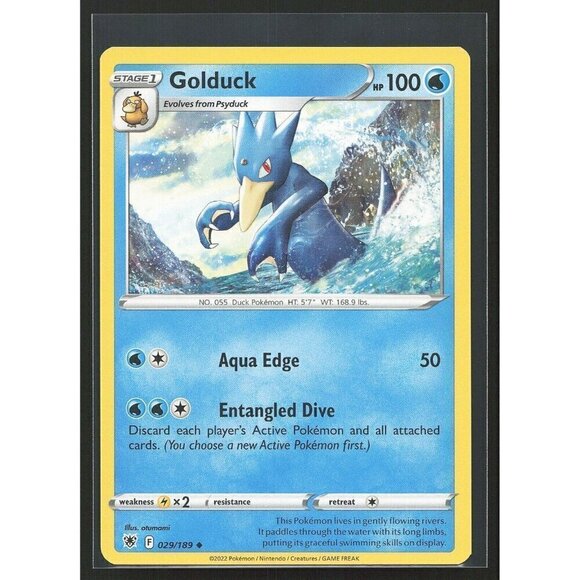 Golduck 029/189 Astral Radiance Regular Uncommon Pokemon LP - Picture 1 of 3